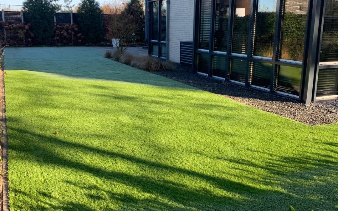 Winters kunstgras in Hengelo